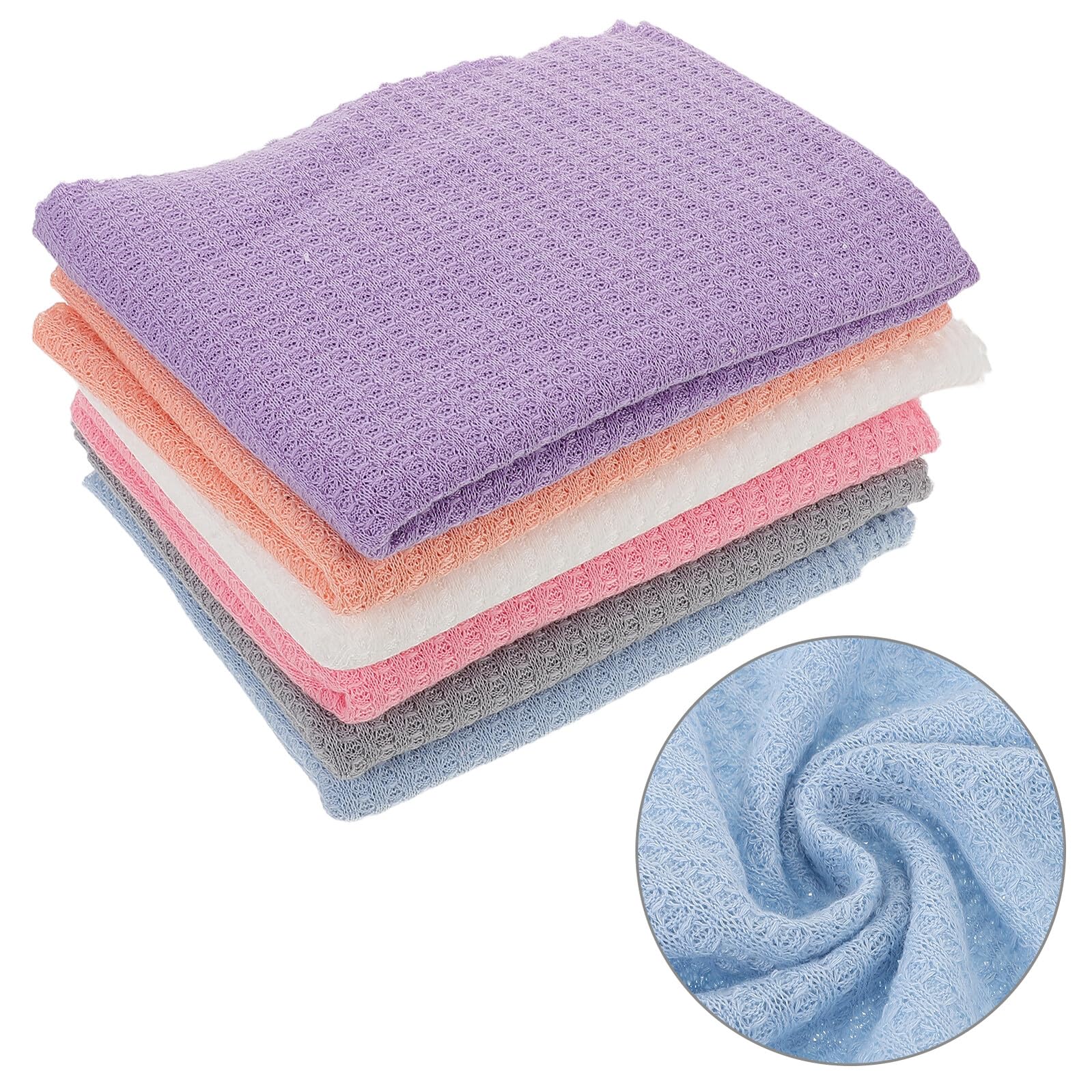 HANABASS 6piezas Mantas para Envolver Bebés Suaves y Elásticas De Mantas De para Recién Nacidos Accesorios para Fotos De Bebés para Sesiones De Fotografía De Recién Nacidos y Niñas