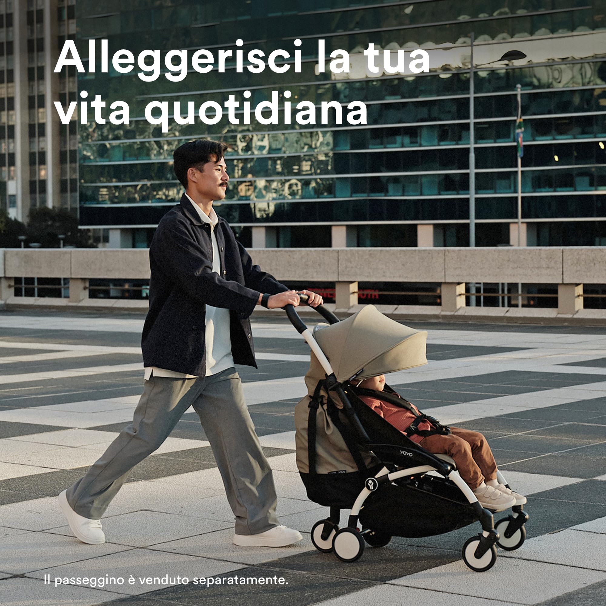 Stokke Borsa YOYO, Taupe - Fornice spazio extra per il passeggino YOYO - Facile da attaccare - Non influisce sulla manovrabilità - Lavabile a 30°C