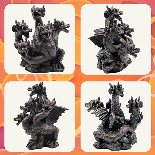 Miniatura 4 de Hosley Estatua de decoración de dragón de resina de 85 pulgadas de alto quemador de cono de incienso soporte de dragón ahumador Ideal para spa y