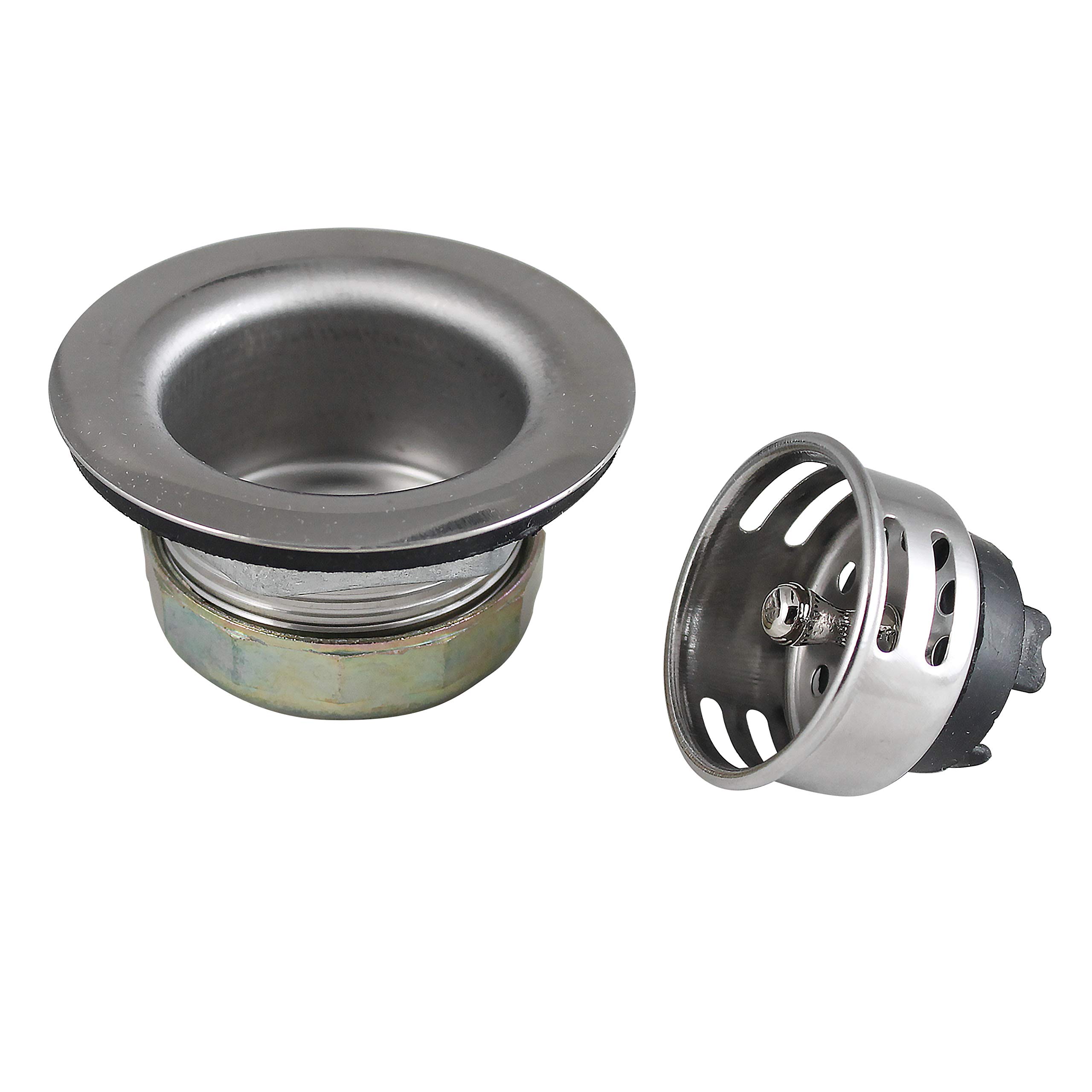 Passoire D'Évier Plumb Pak 878PC Acier Inoxydable - Pour Ouvertures 5.1cm Ou 6.3cm