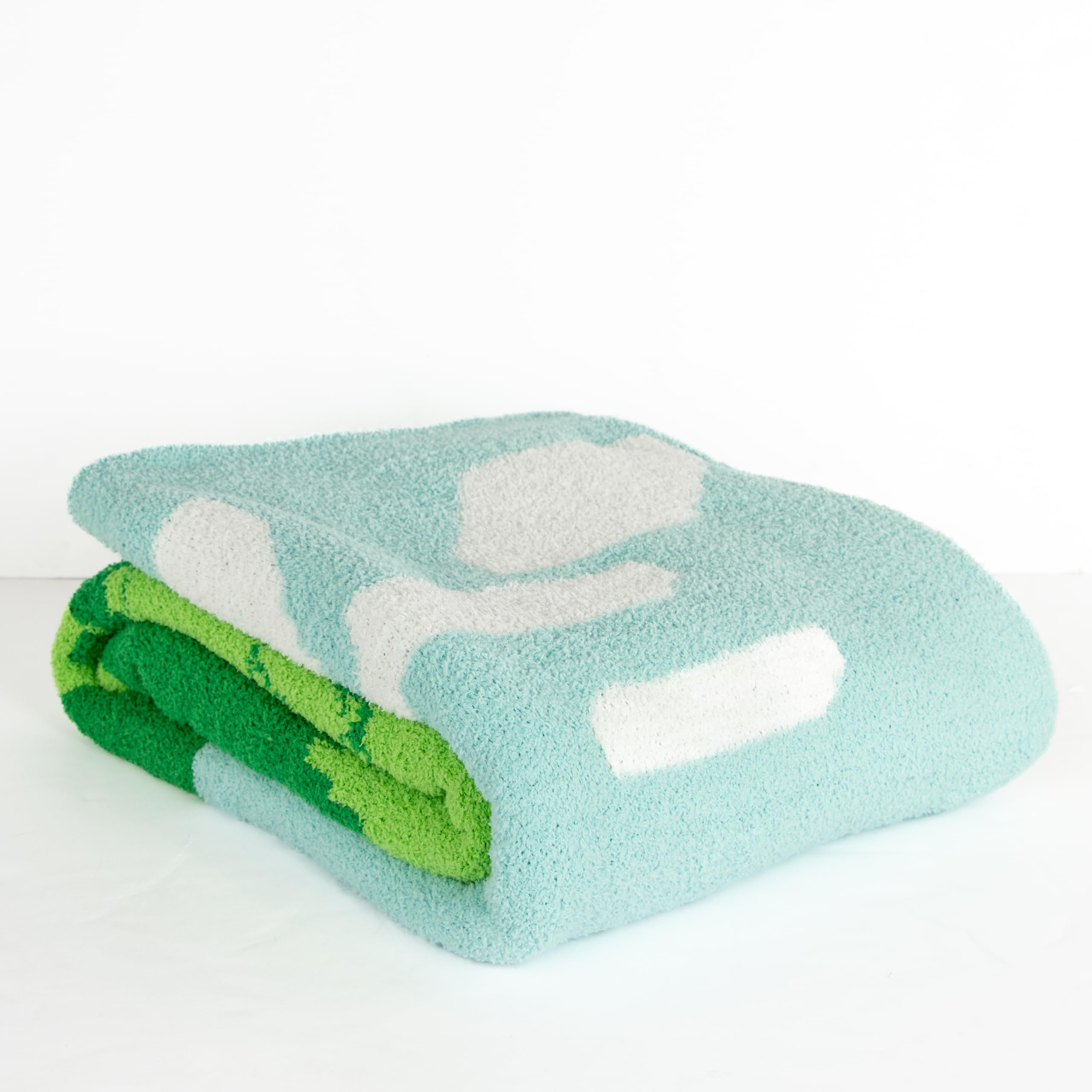 Jay Franco Minecraft Creeper - Manta mullida de punto mullido, 127 x 152 cm, ropa de cama acogedora