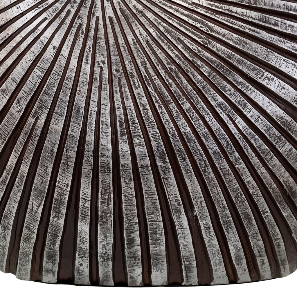 WANDERLUST DECO Jarrón de poliresina Plata 46x20x41