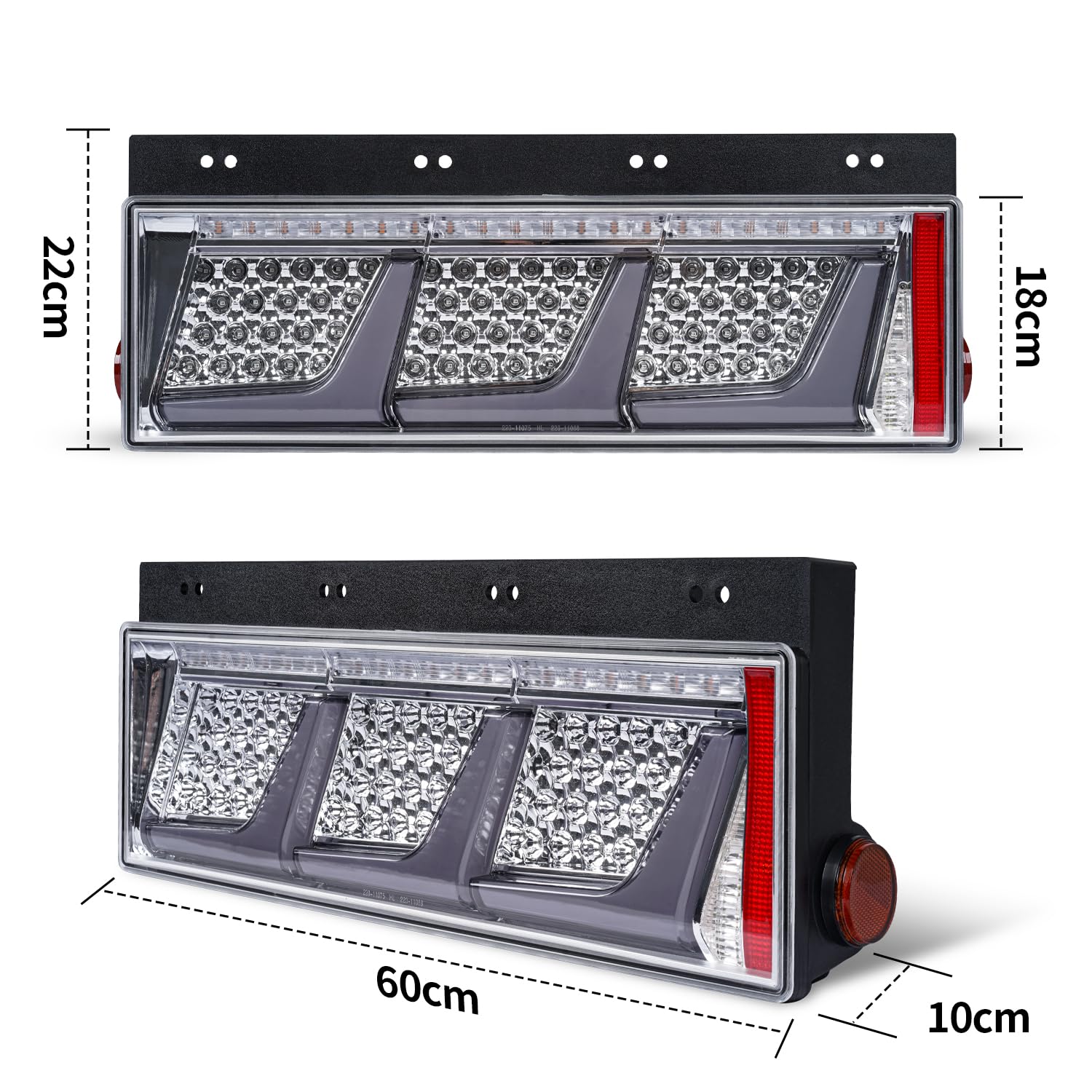 Amazon | Culonトラックテールランプ24v led 左右2枚 リア