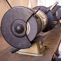 Vista 5 de HARFINGTON Cubierta interior y exterior de rueda para amoladora de banco, cubierta de protección izquierda de 9.84 pulgadas, de acero al carbono