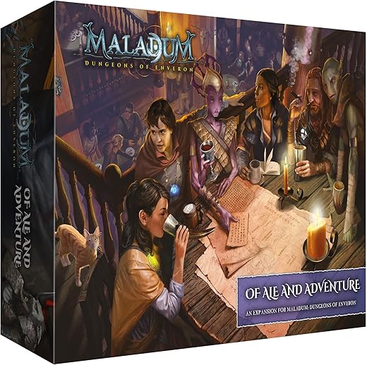 Maladum of Ale & Adventure Expansion - Fantasy Dungeon Crawler Game Immersive Terrain Solo, Co-op and Adversarial Play