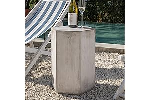 COSIEST Outdoor Side Table: Premium Patio Decor for Small Spaces