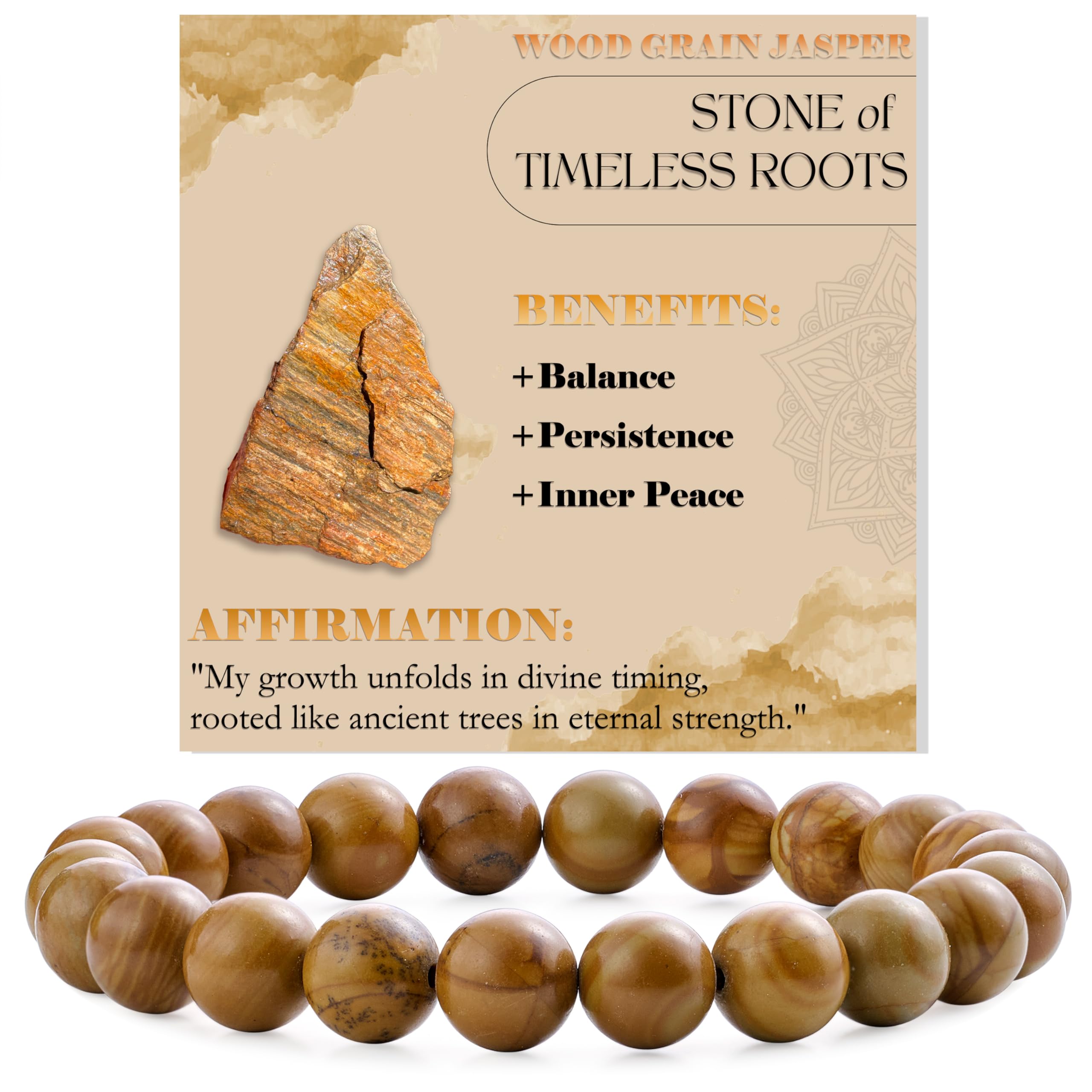 Bivei 8mm Beaded Bracelets for Women Handmade Semi Precious Natural Stone Stretch Elastic Jewelry Yoga Protection Gifts