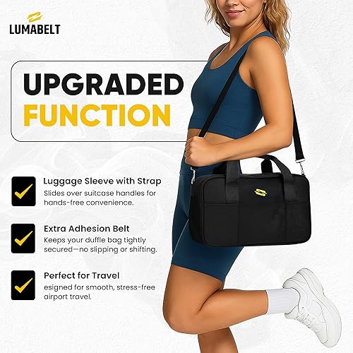 Miniatura 5 de Pequeña bolsa de gimnasio para mujer Bolsa deportiva compacta e impermeable para entrenamiento, viajes o yoga Bolsa de fitness ligera con bolsillo