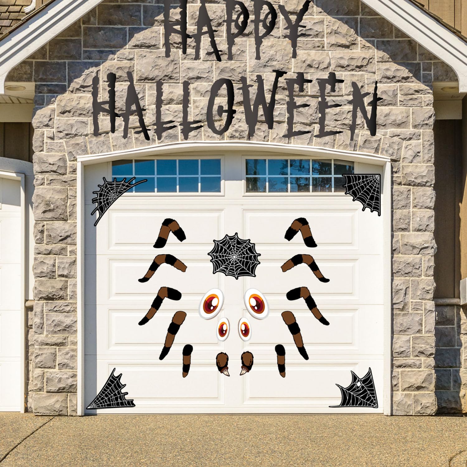 MM MEGIJAAKI Halloween Trunk Or Treat Car Decorations Kit – Witch Design With Spider – SUV & Garage Door Decor - View #11