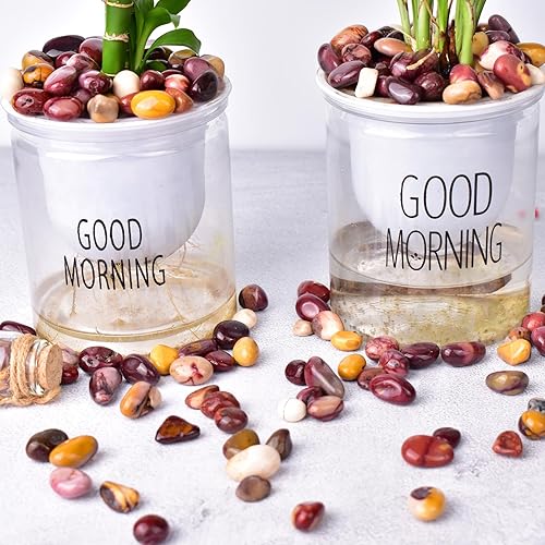 Vista 271 de Juego de piedras pulidas para chakras de 0.6 pulgadas, 7 piezas de piedras pulidas naturales y cristales a granel para curación, reiki, meditación