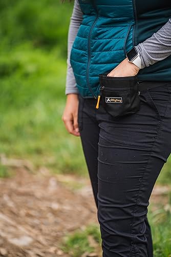 Miniatura 8 de OllyDog Bolsa de golosinas para perros, clip para cinturón de cintura para entrenamiento manos libres, cierre magnético, entrenamiento de perros y