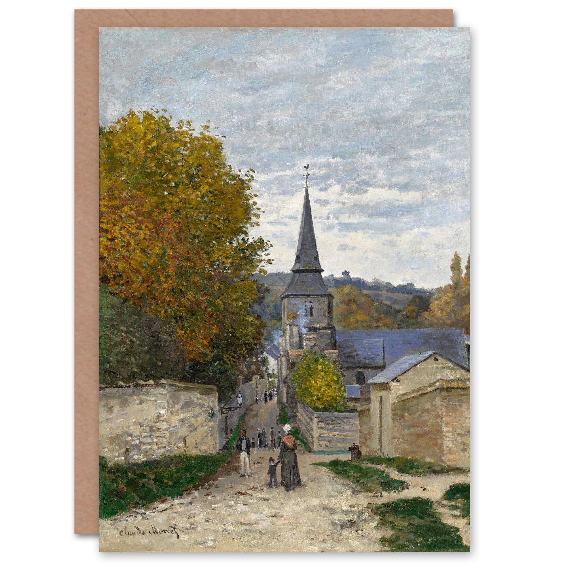 Artery8 Claude Monet Art Card Street in Sainte Adresse France