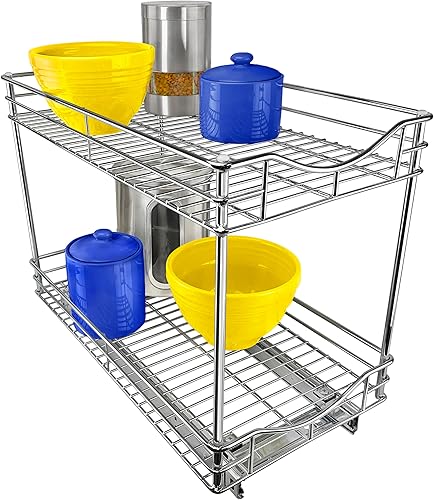 Miniatura 7 de LYNK PROFESSIONAL SELECT Organizador de gabinete extraíble - 14" x 21" - Cajones deslizantes para gabinetes de cocina - Estantes deslizantes de