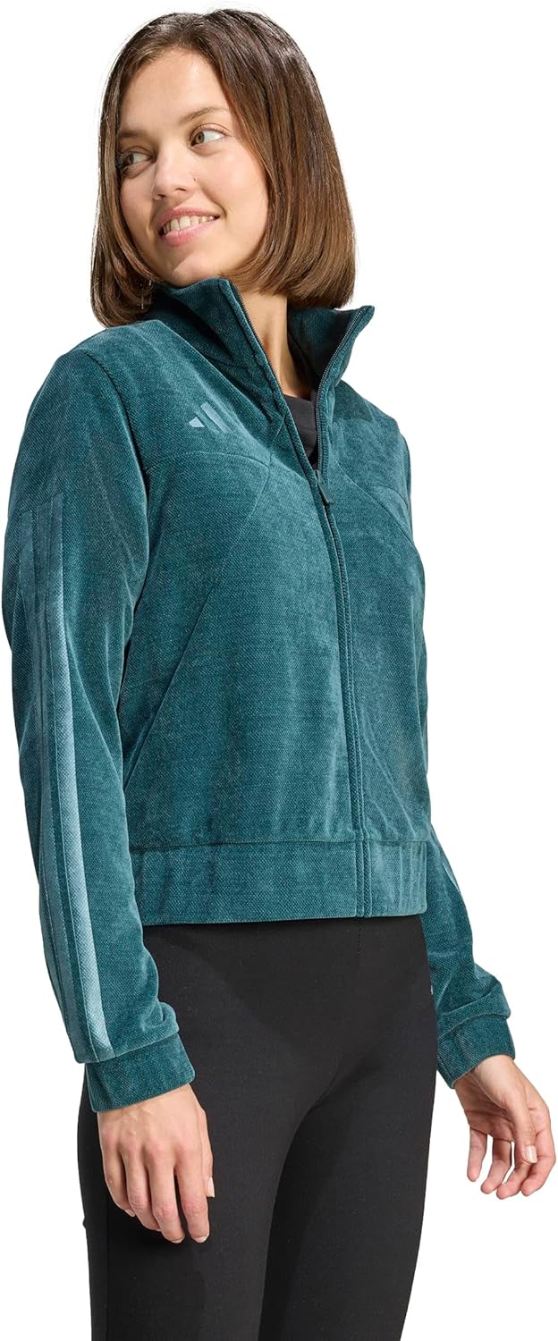 adidas womens Tiro Velour Track Top - Image 2