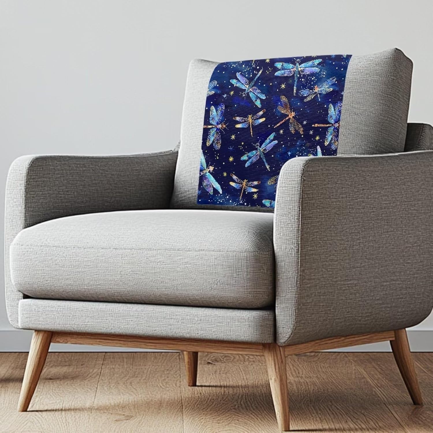 Teal Marble Headrest Cover Recliner Slipcovers Recliner Sofa Cover Recliner Head Covers Sofa Head Protector Furniture Protector 1/2 Pack