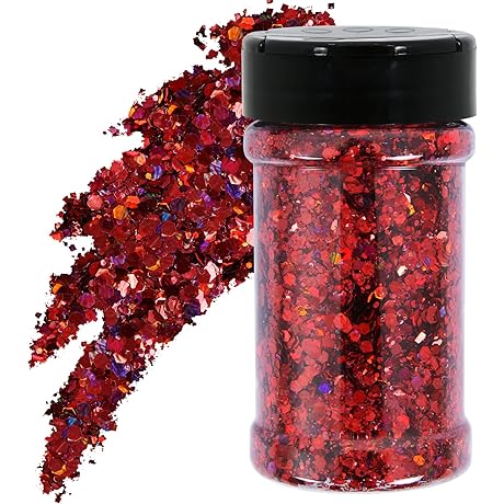 TORC Red Holographic Glitter: Craft a Brilliant Shimmer
