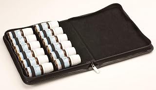 Homöopathie - Farmacia de bolsillo para sales de boles, con 12 trabillas, color negro (sin medicamento)