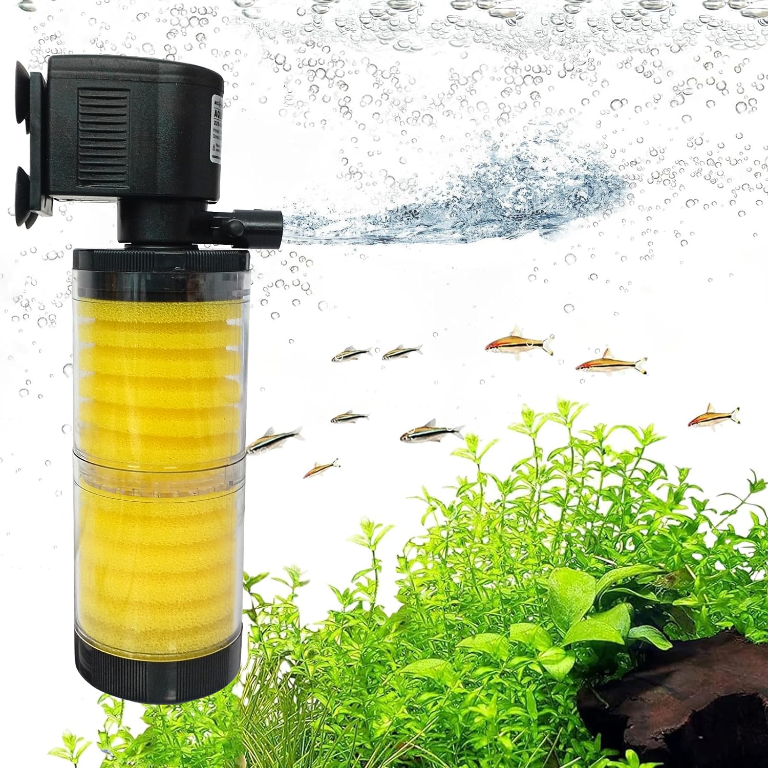 Jainsons Pet Products Aquarium Filter 3 in 1 Oxygen Filtration System Submersible Powerful Pump Aquarium Filters (MJ-F1504, Double Chamber Bio Filters 25 CM) (B0D4M61DKH) Amazon Price History, Amazon Price Tracker