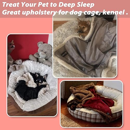 Miniatura 6 de Kritter Planet Mantas para perros pequeños, manta suave para cachorros, mantas para mascotas para gatos, ligeras y lavables, perfectas para camas de