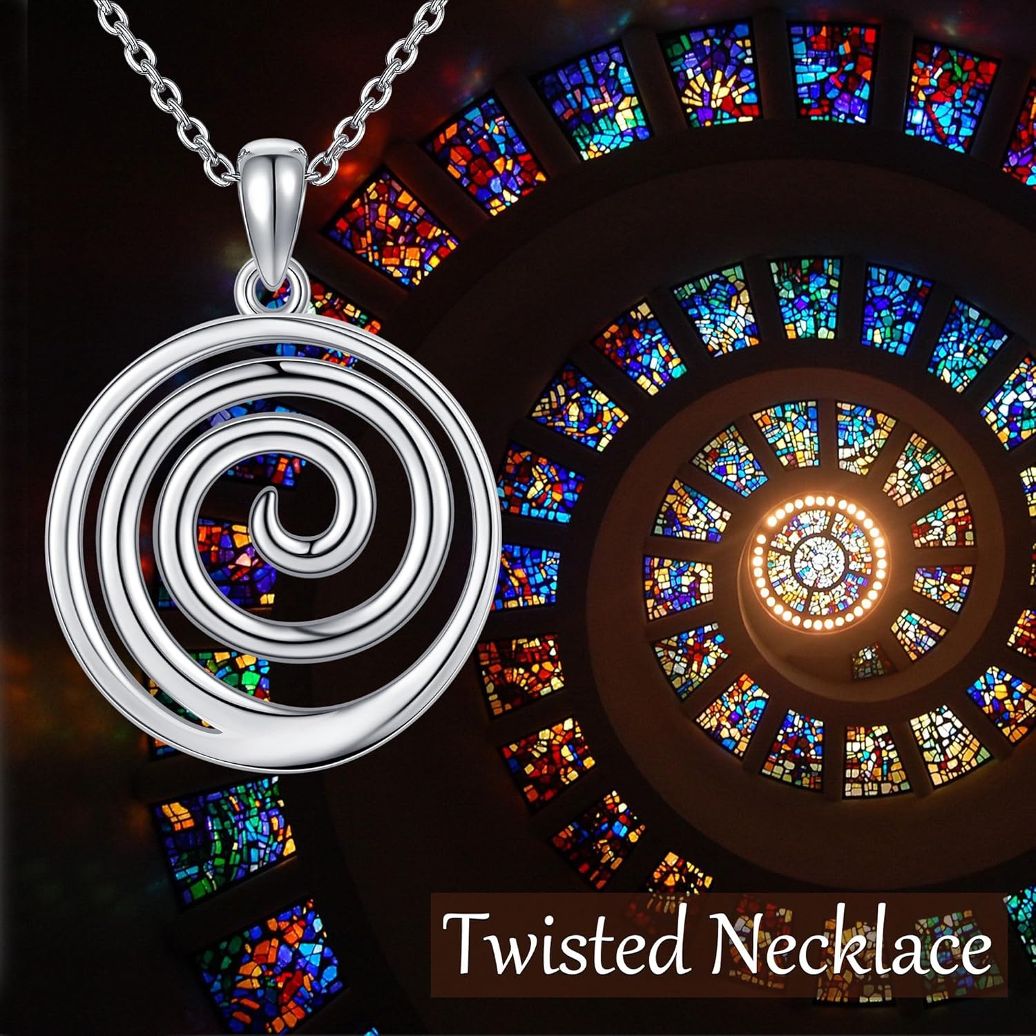 Serotonin/Italian Horn/Pentagram/Hamsa Hand/Star of David/Evil Eye/Spiral/Witches Knot Necklace 925 Sterling Silver Jewelry Gifts for Women - Image 7