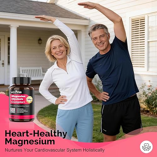 Miniatura 4 de Complejo de magnesio, glicinato de magnesio, suplemento de magnesio elemental con óxido, taurato, citrato, orrotato y aspartato, apoya la relajación