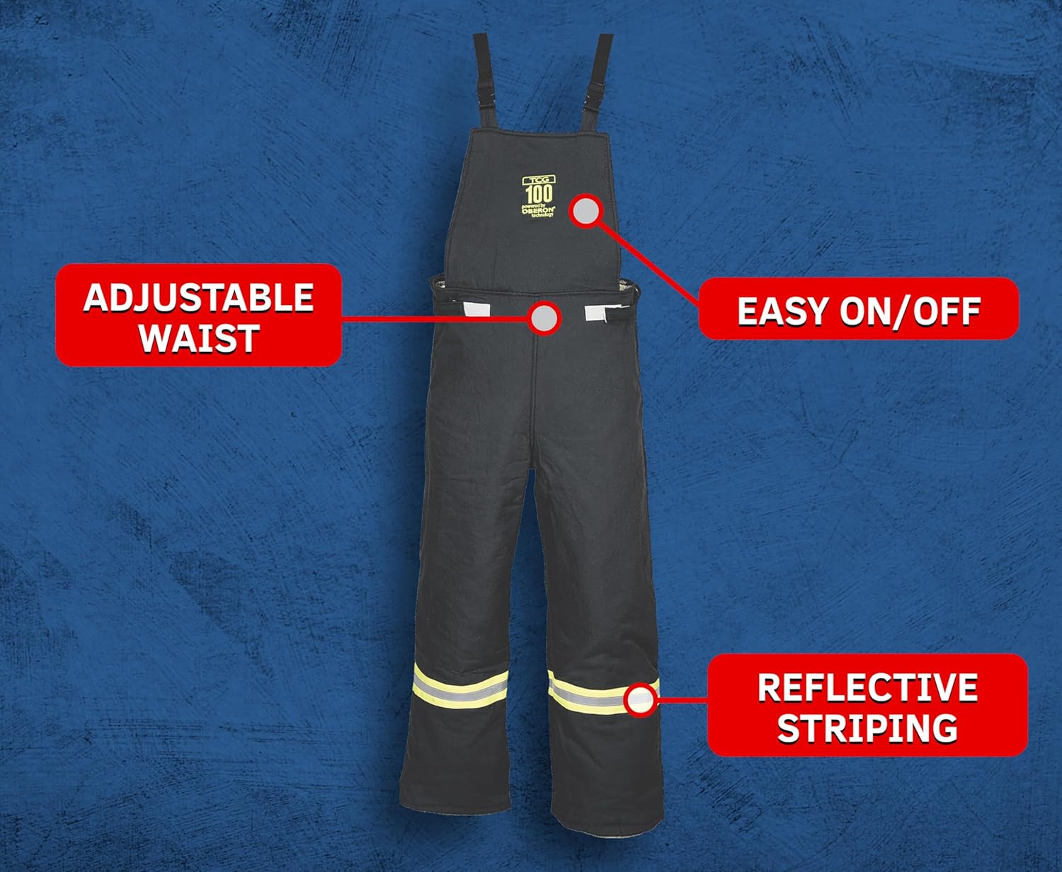 OBERON ARC FLASH SUIT KIT - 100 CAL - INCLUDES HOOD, COAT, BIB - TCG SERIES