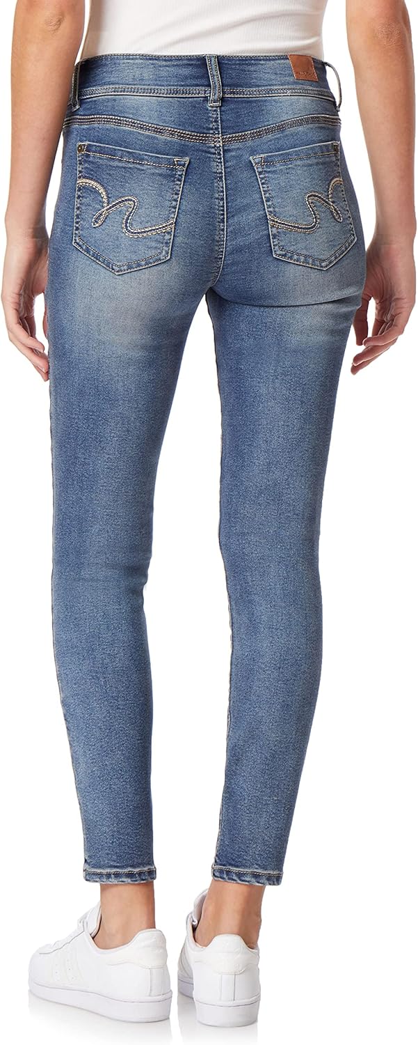 WallFlower Women’s Ultra Fit Mid-Rise Insta Soft Denim Juniors Jeans (Also Available in Plus Sizes)
