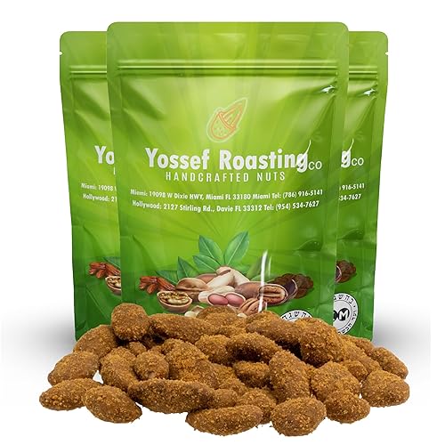 Caramelo de nuez cubierto en mitades deliciosamente decadentes Certificado Kosher 3 bolsas, 5 onzas cada uno (cacao)