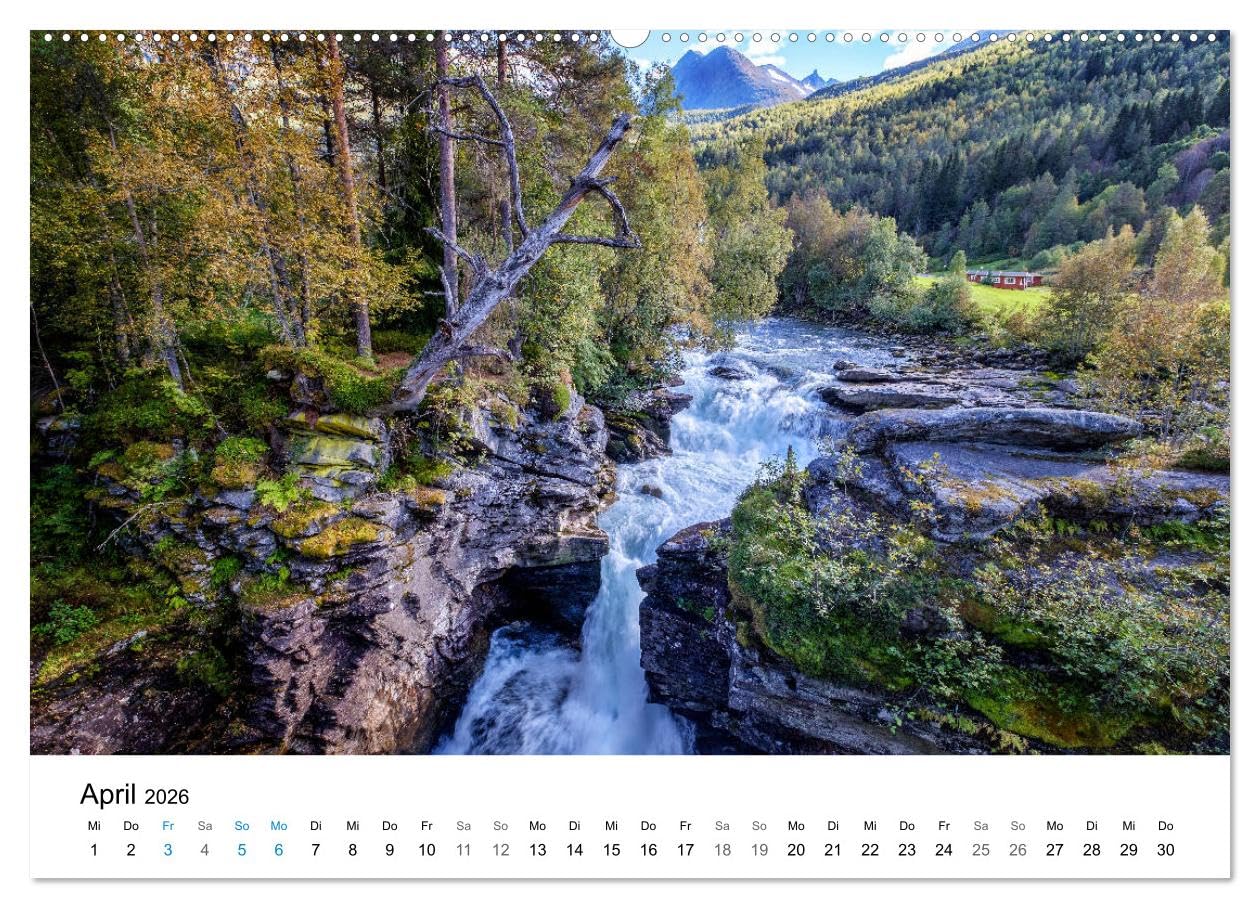 NORWEGEN - NORDMEER LANDSCHAFTEN (Wandkalender 2026 DIN A2 quer), CALVENDO Monatskalender: Fotografien - Norwegen - Nordmeer Landschaften (CALVENDO Orte)