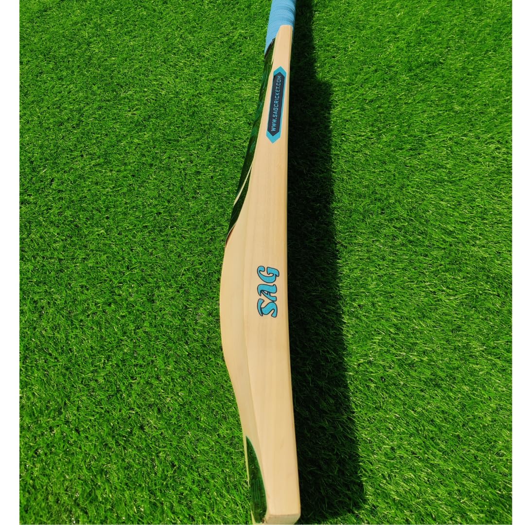 SAG Cricket Bat Blue Thick No. 5 English Willow bat-image-21