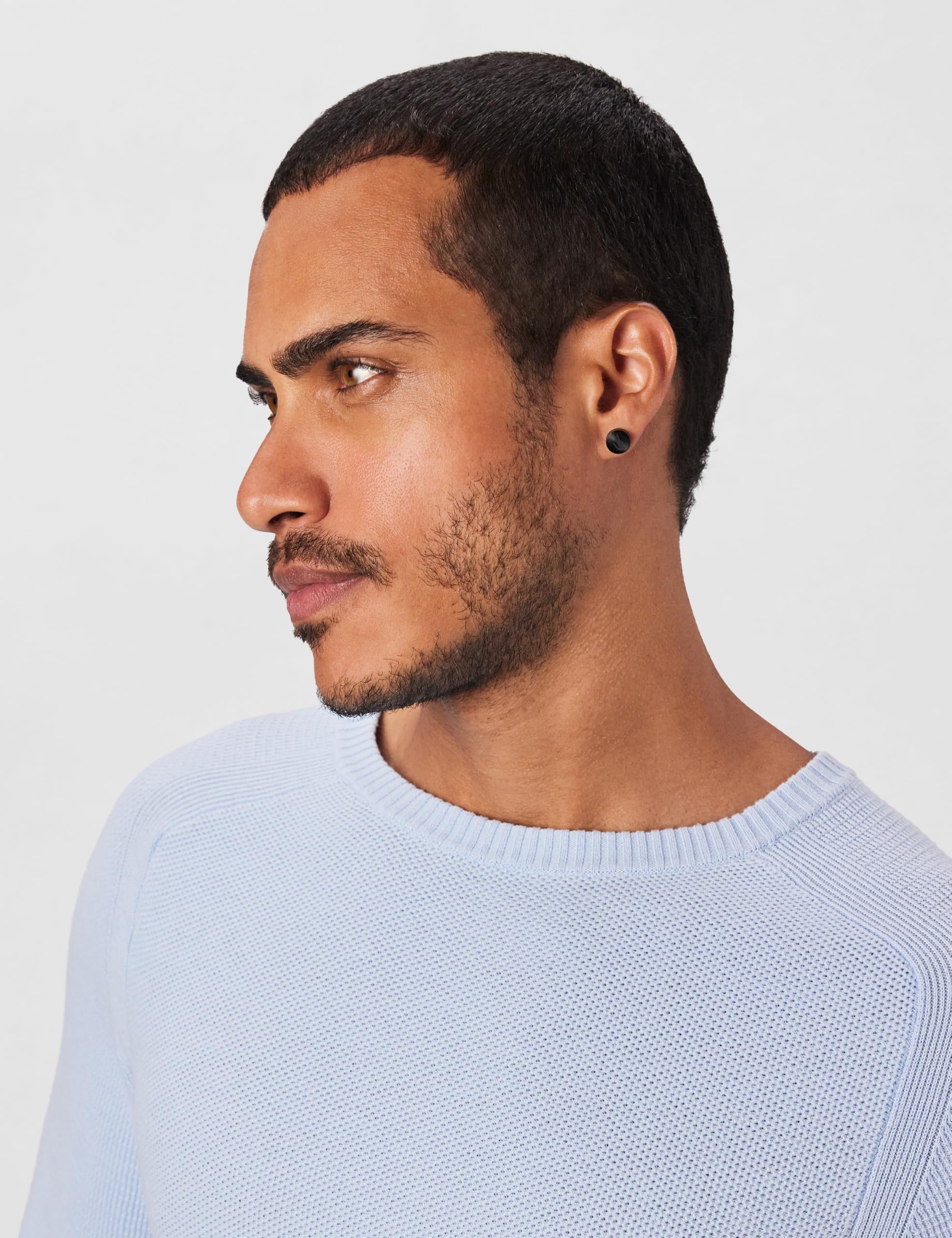 Lacoste Clous d'oreilles pour Homme Collection LACOSTE BASELINE disponible en version noire ou argentée