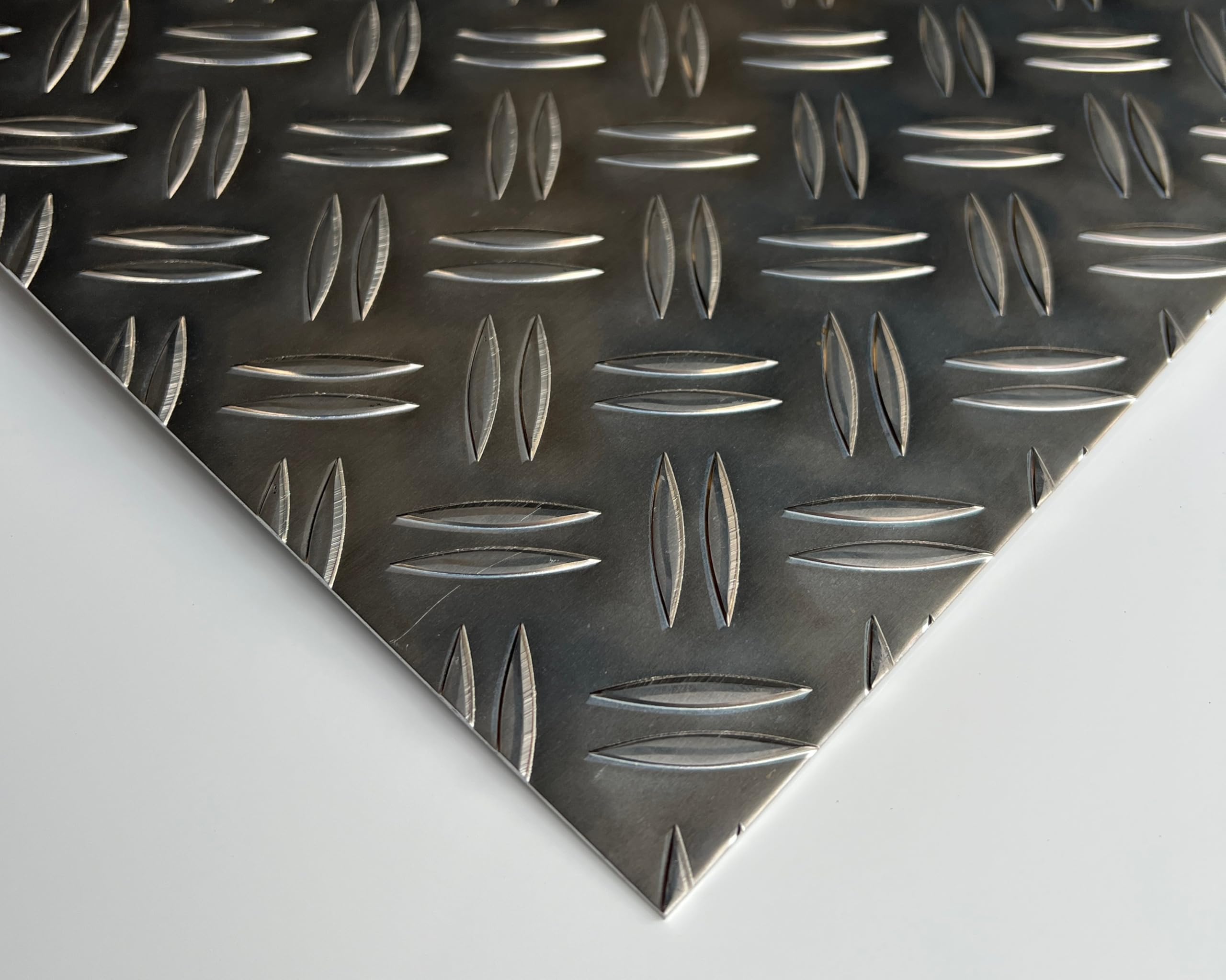 Aluminium Riffelblech Duett - 1,5/2mm dick inkl. Wunschzuschnitt (500 x 800 mm)