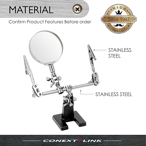 Miniatura 2 de Lupa de mano de ayuda, lupa, soporte de abrazadera de joyería, soporte de soldadura