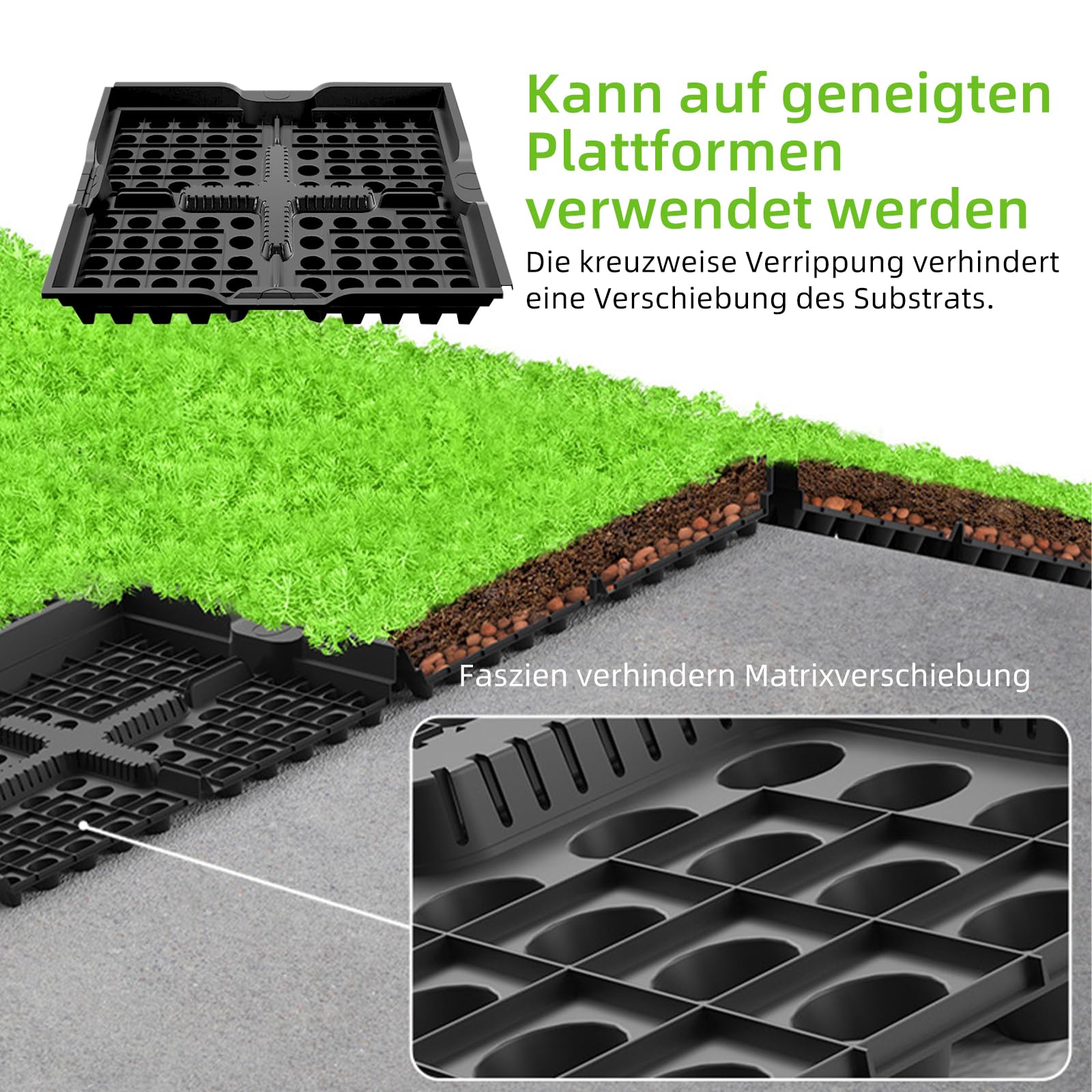 Pflanzen Anzuchtschalen, Profi Gärtnerbox Pflanzschale Pikierschale 4/10 Stück Pflanzschalen für Anzucht 50X50X7CM Treibhaus Anzuchtschale für Pflanzen,Kräutern,Blumen,Gemüse und Obst (10)