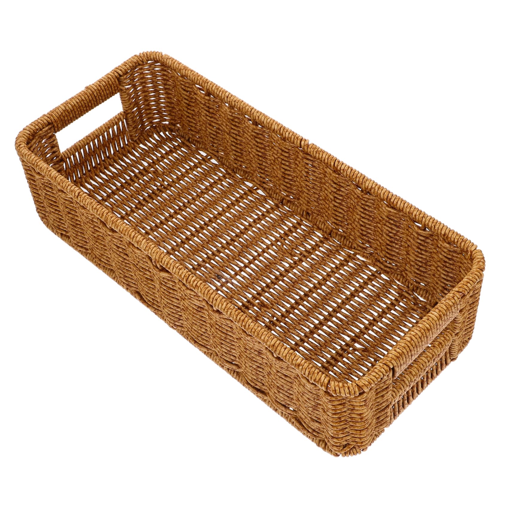 Mikinona 3 Cestas De Mimbre para Cubiertos Cesta Tejida para Cubiertos Cestas Tejidas Cestas De Mimbre para Servir Encimera Cajón para Organizador De Cajones De Utensilios