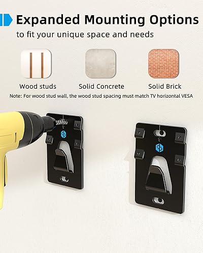 Miniatura 6 de Soporte de pared para TV sin pernos para la mayoría de televisores de 26 a 100 pulgadas de hasta 200 libras, soporte de TV sin taladros para paneles