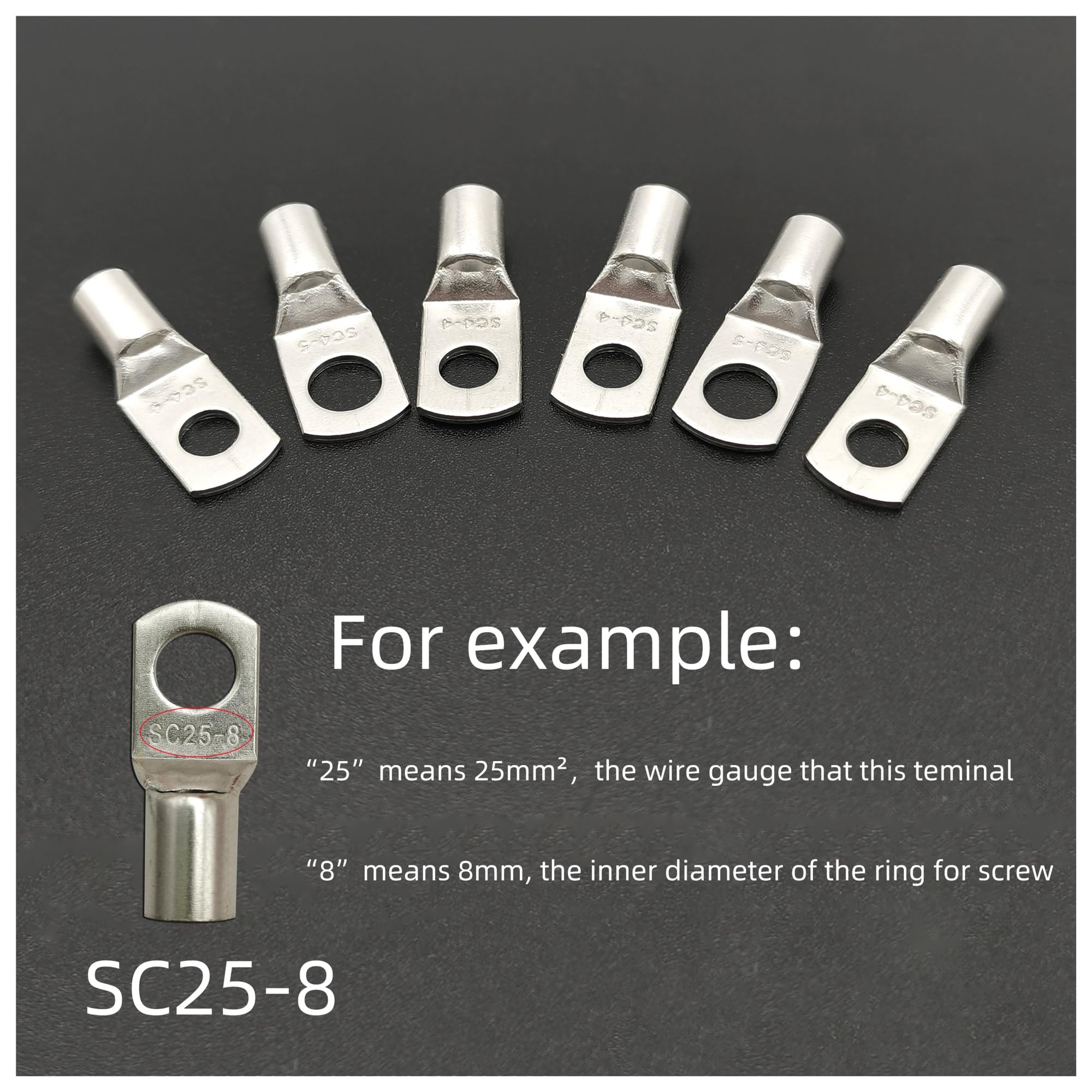10 teile/los 16~35mm2 Terminals Draht Schweißen Kabel Stecker Anzug SC16-6 SC25-8 SC35-8(SC35-10)