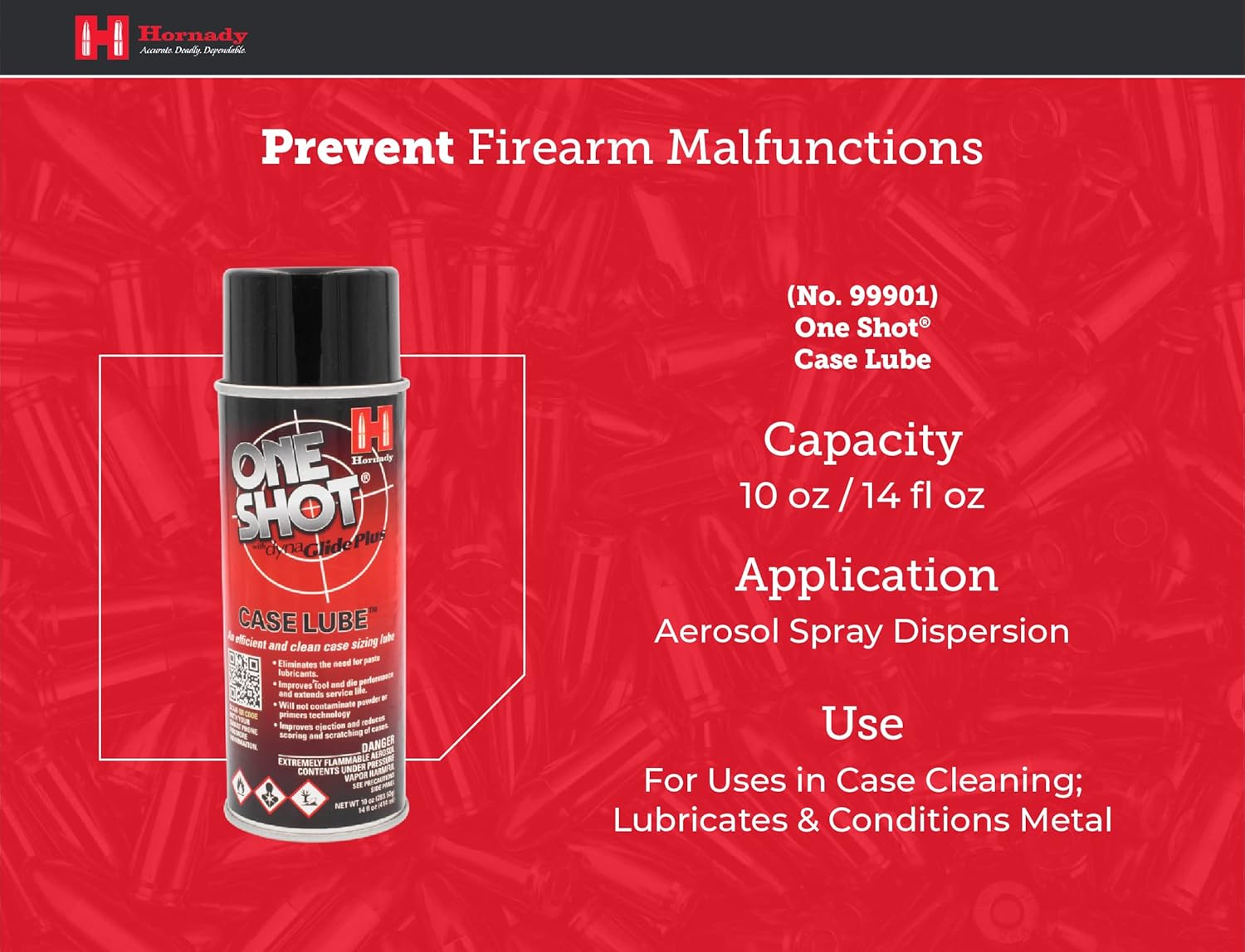 Buy Hornady One Shot Case Lube, 10 oz / 14 fl oz Aerosol Dry Lube