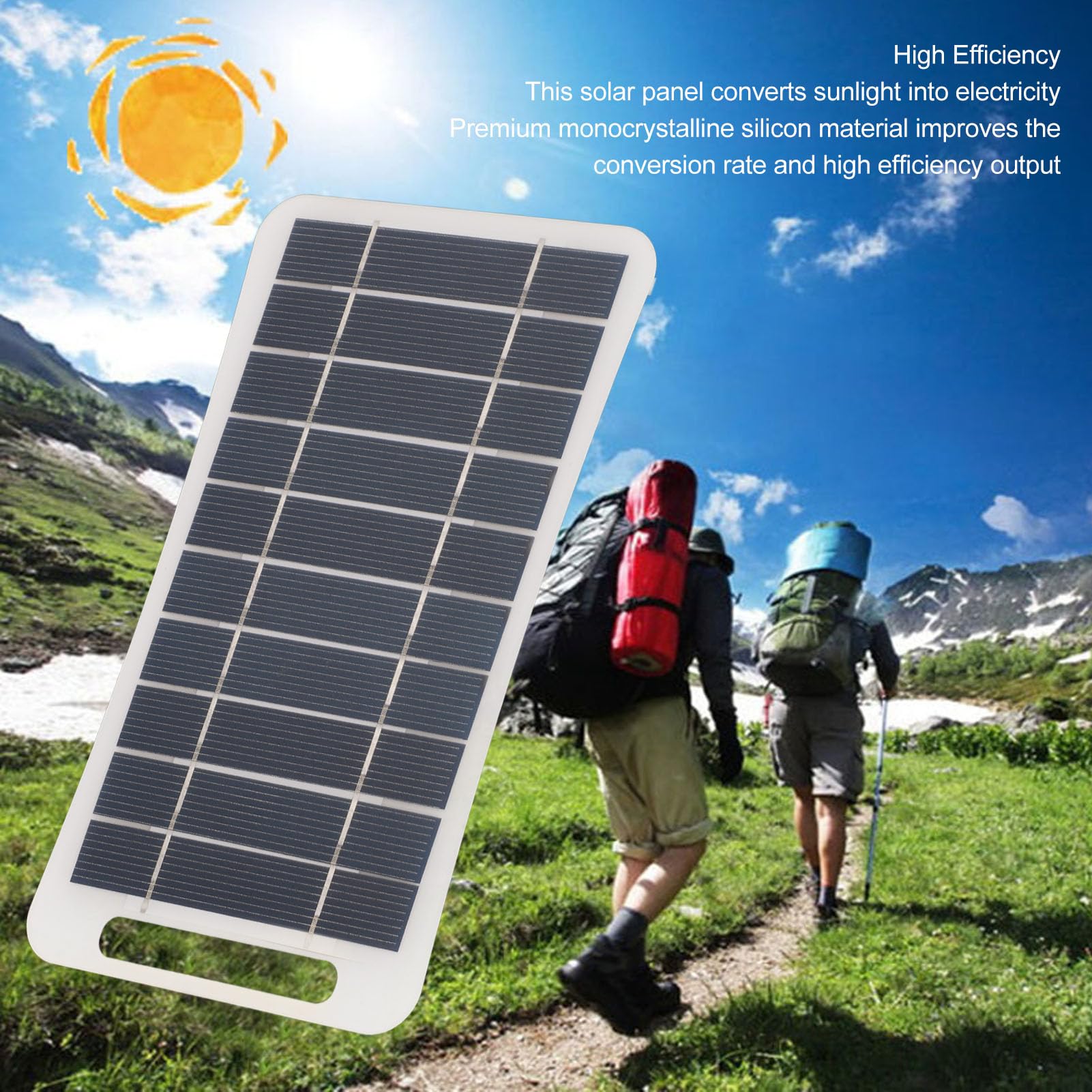 10W 5V Solar Panel Charger with 9.8FT Cable Magnetic Mount IP65 Weatherproof Solar Charging Panel for Arlo for Ultra for Ultra 2(White)
