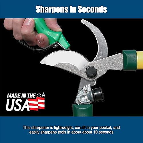 Miniatura 6 de AccuSharp - Herramientas de jardín grandes y afilador de cuchillas para cortacésped, ideal para bucles, podadoras y tijeras, seguro, fácil de usar,
