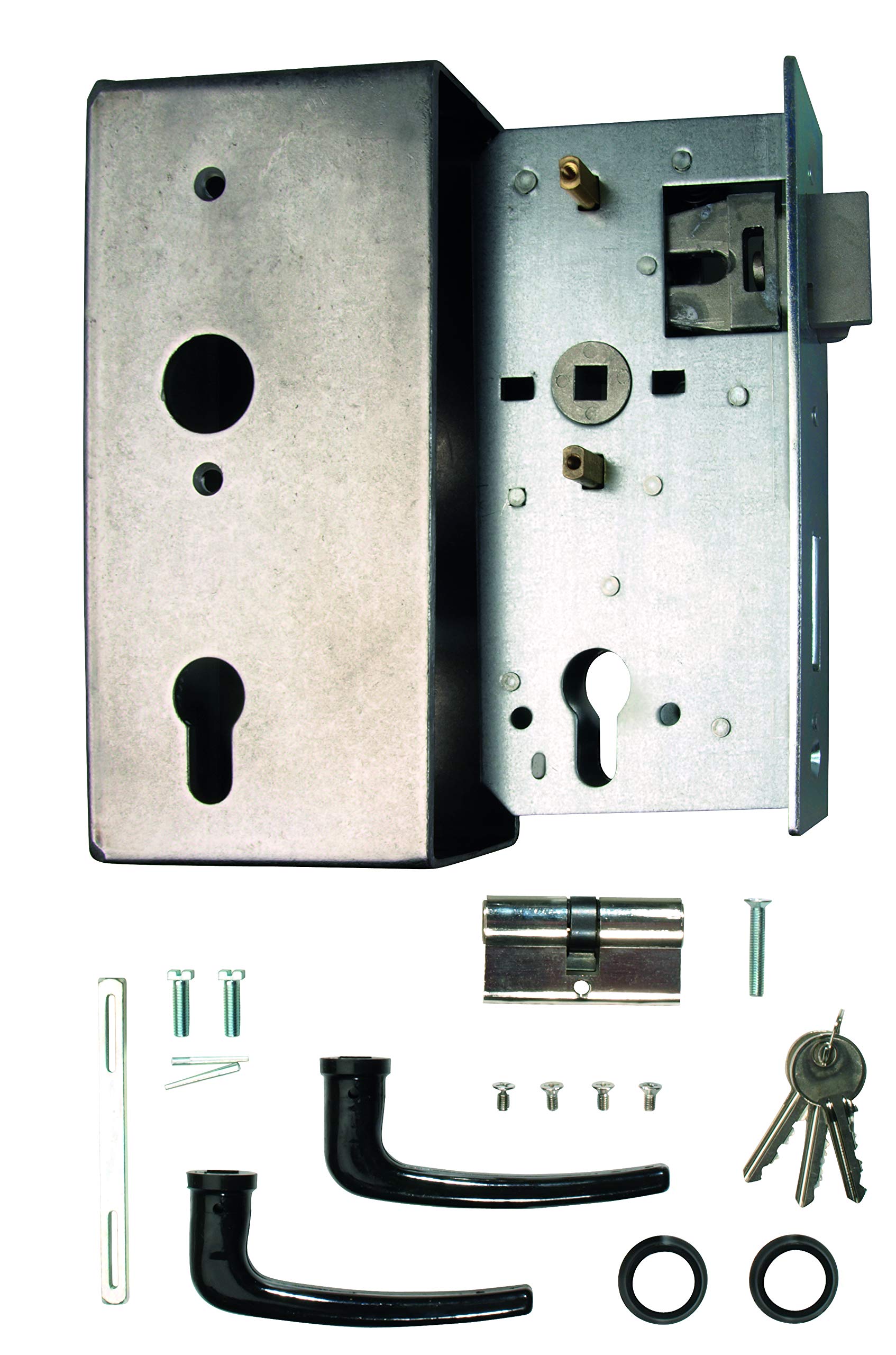 Caja de cerradura Alberts de 185 x 90 x 40 mm: protege las puertas de tu hogar y taller