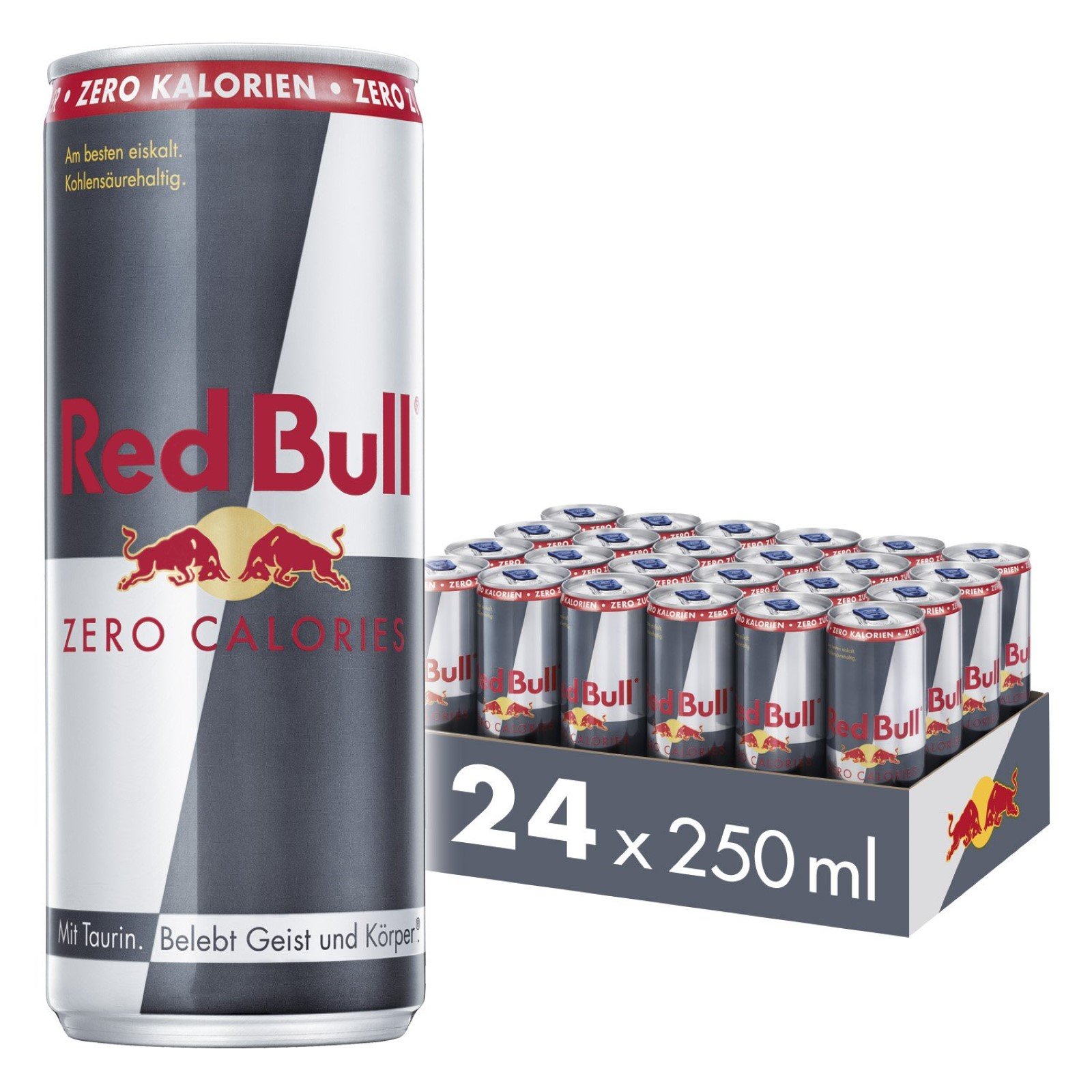 Red Bull Energy Drink Zero Calories, 24 x 250ml