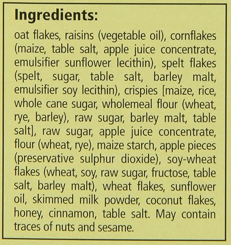 Miniatura 4 de Familia Cereal Muesli bajo en grasa caja de 21 onzas (granola)