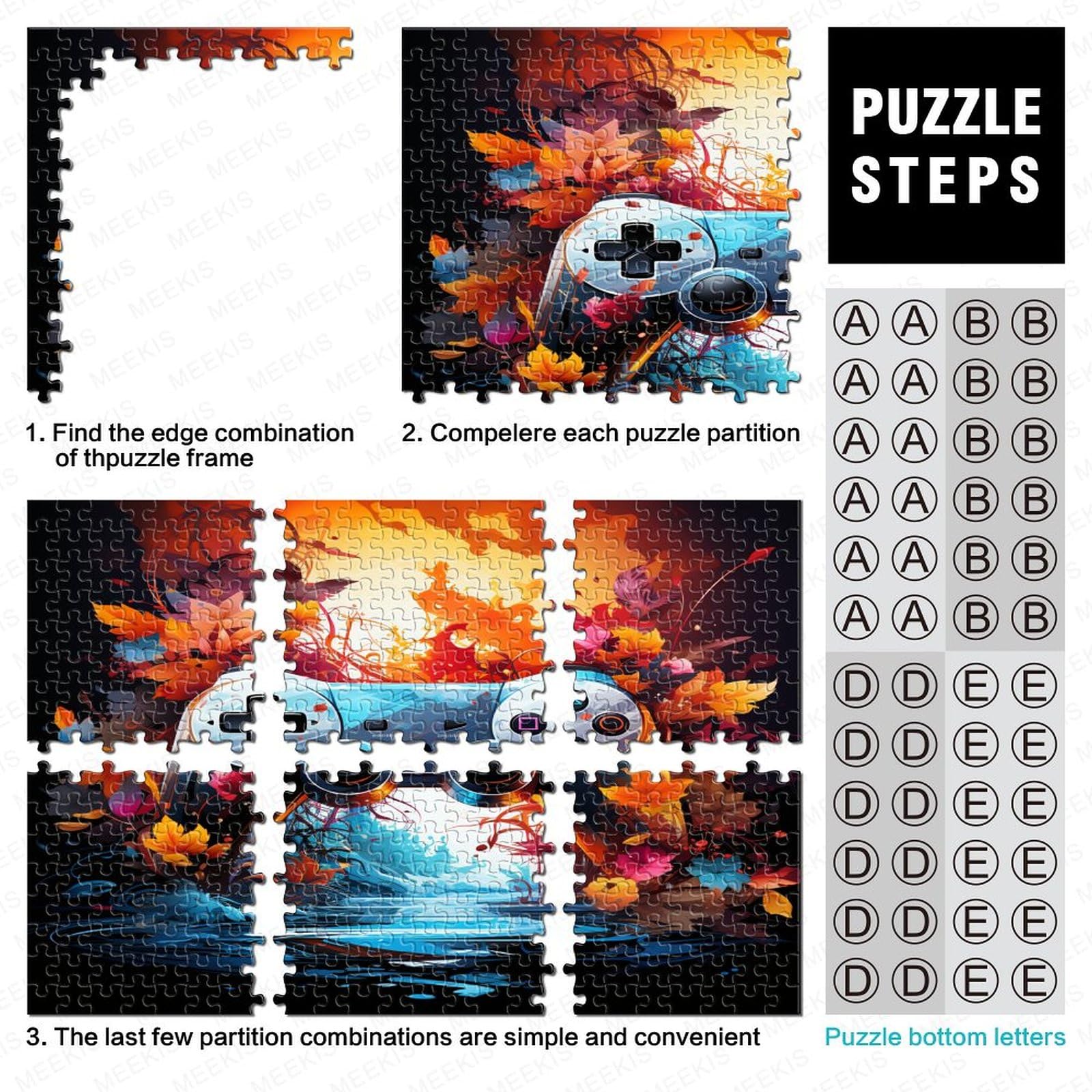 Game Puzzles Puzzle 1000 elementów, Puzzle dla dorosłych, Puzzle - Wysokiej jakości druk 1000 sztuk (75 x 50 cm)