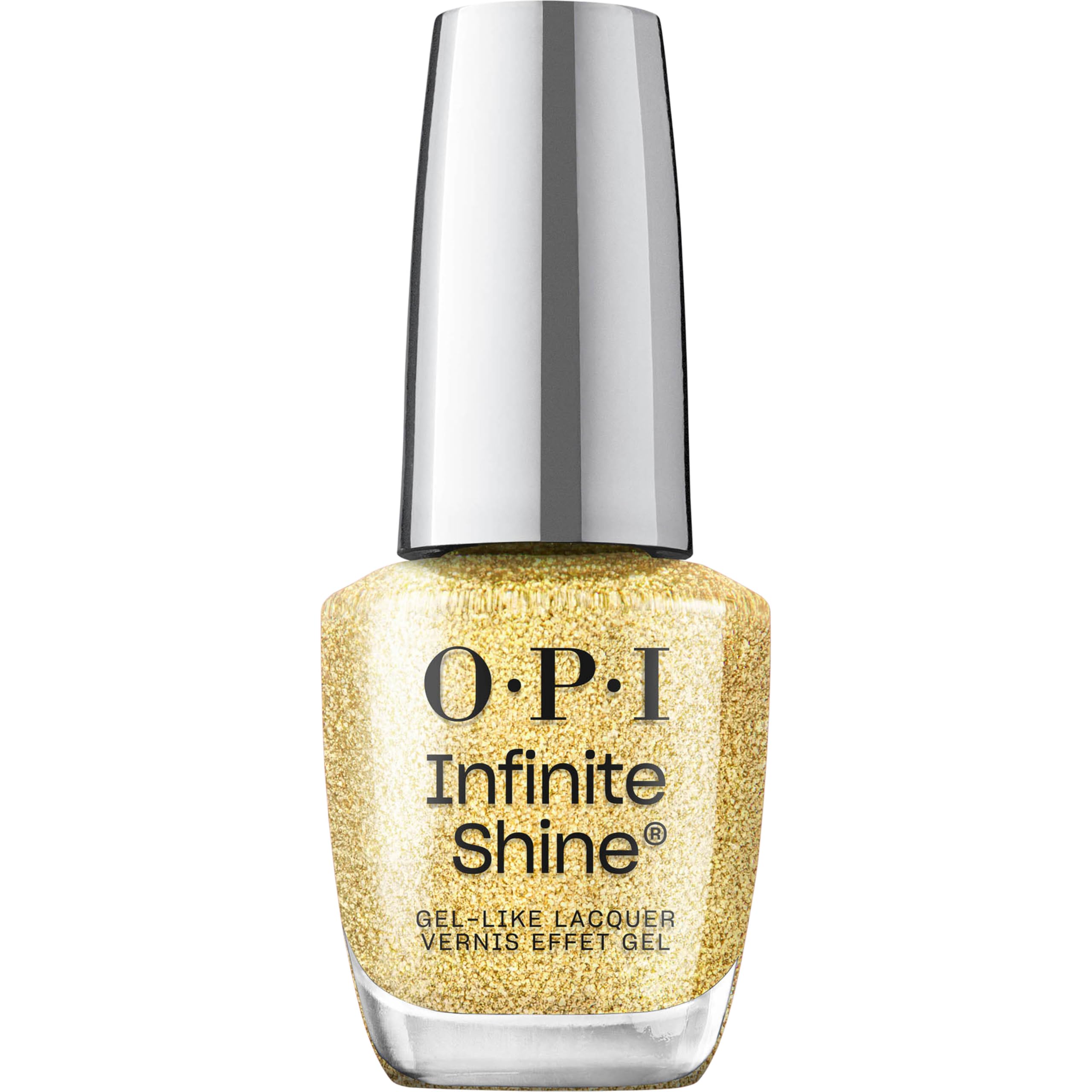 O.P.I Infinite Shine Sugarlips on My Tips 15 ml Nail Paint | Gold Shimmer Long Wear Gel Like Nail Polish for Women | OPI Holiday Collection '25-image-44