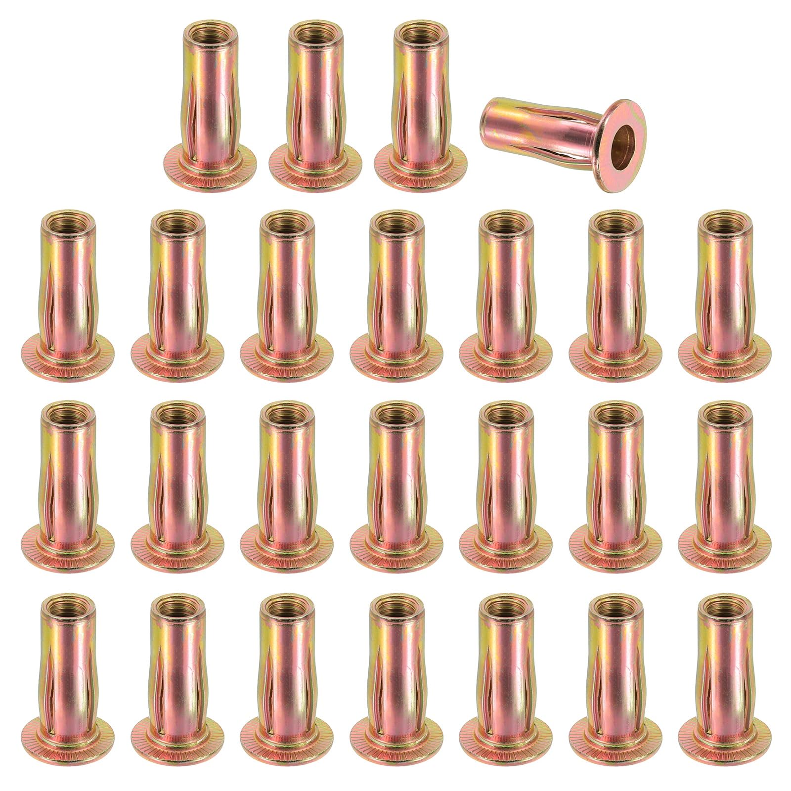 PATIKIL 25 Pcs Multi-Grip Rivet Nuts