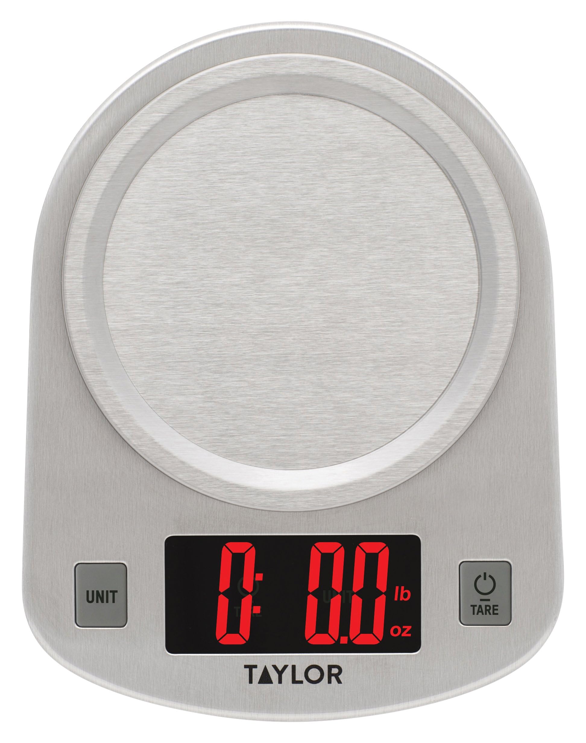 Taylor Digital Kitchen Scale, 11 Pound Capacity, Steel : Amazon.ca: Patio, Lawn & Garden