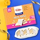 Gits Kaju Katli 500 Gm X 1 Box (48 Pieces) | Kaju Katli Made with Finest Cashews | Kaju Barfi | Indian Mithai | No Added Colours |Traditional Sweets | Gift Pack gallery image
