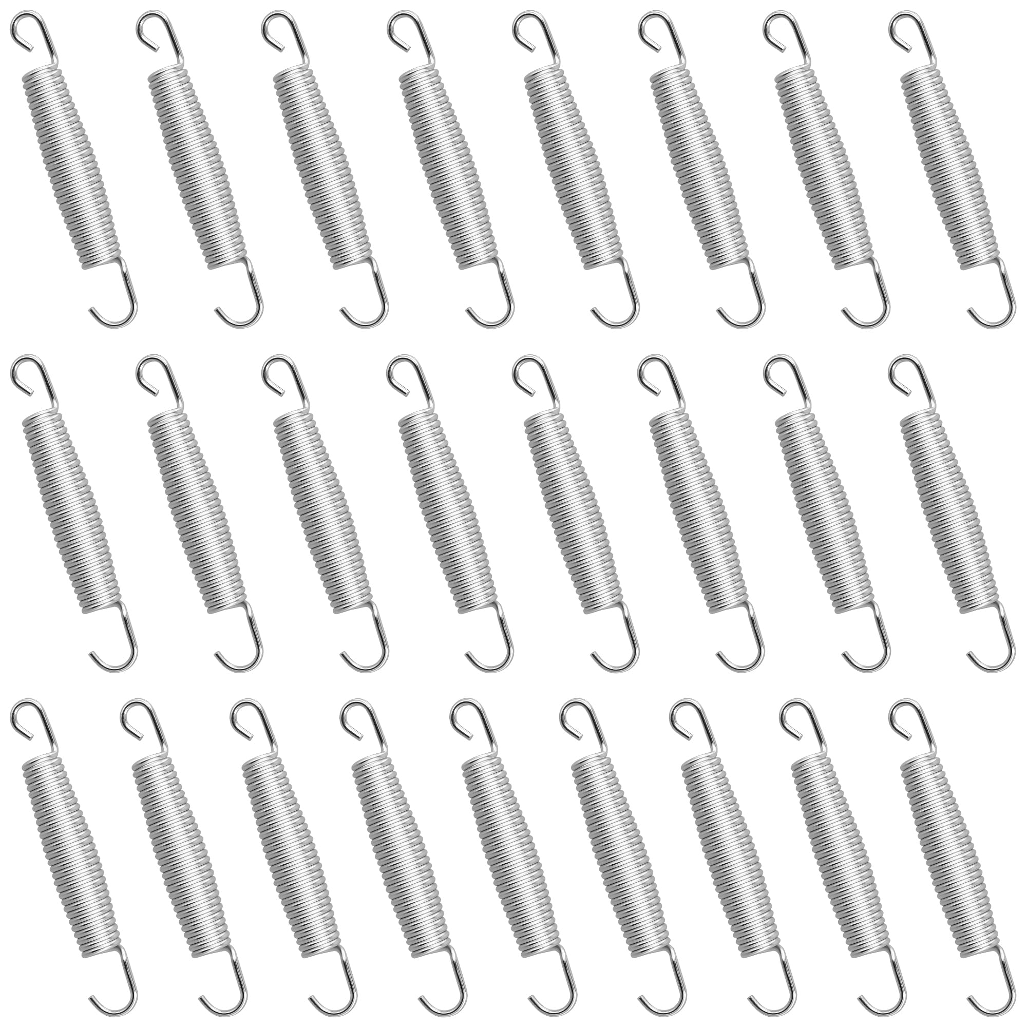 Trampoline Springs, Steel, Silver, 14CM, Pack of 25, Replacement for 10ft Trampoline
