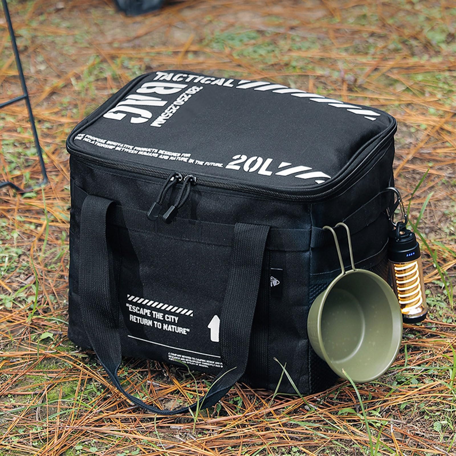 Grande Capacità Stoccaggio Stoviglie Borse Picnic Sacchetto di Campeggio Esterna Stoccaggio Stoccaggio Trekking Pasto Pentole Stoviglie Trasportatori